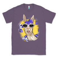 Lavender Llama With Sunglasses Classic Tee - RanaPortraitStore