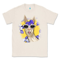 Natural Llama With Sunglasses Classic Tee - RanaPortraitStore