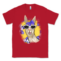 Red Llama With Sunglasses Classic Tee - RanaPortraitStore