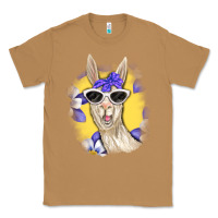 Toasted Coconut Llama With Sunglasses Classic Tee - RanaPortraitStore