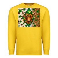 Lemon St. Patrick's Day Highland cow Premium Sweatshirt - Neo Western