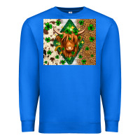 True Royal St. Patrick's Day Highland cow Premium Sweatshirt - Neo Western