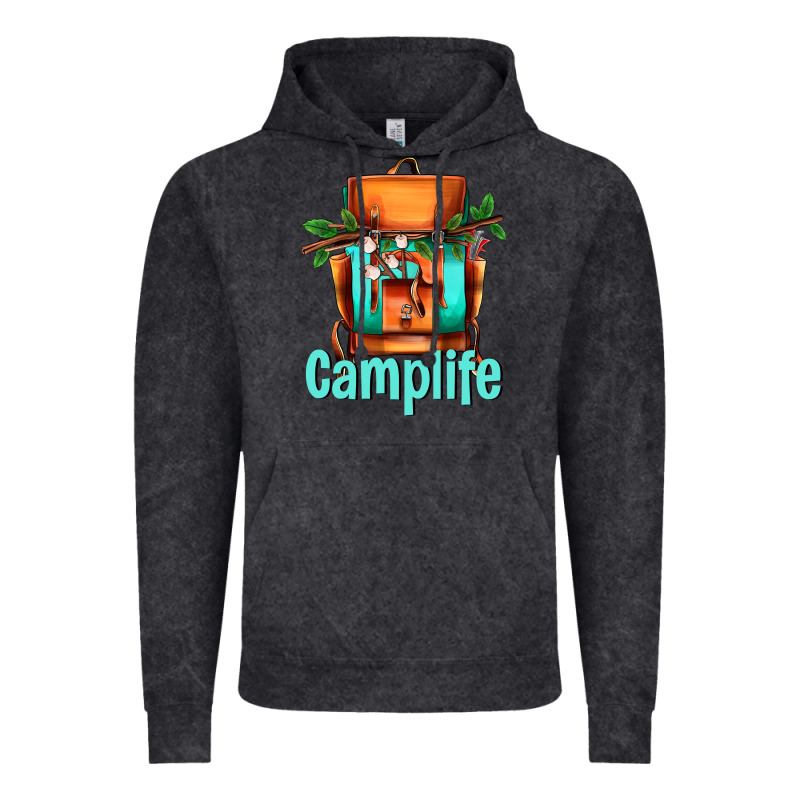 Camp Life Camp Backpack Vintage Hoodie by AdoDesignShop | Teevron