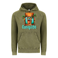 Vintage Olive camp life camp backpack Vintage Hoodie - AdoDesignShop