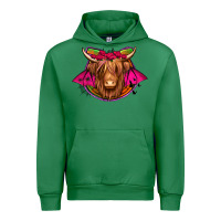 Emerald halloween highland cow horseshoe Urban Hoodie - Jasminsmagicworld