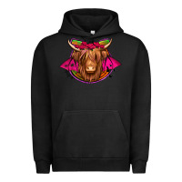 Pigment Black halloween highland cow horseshoe Urban Hoodie - Jasminsmagicworld