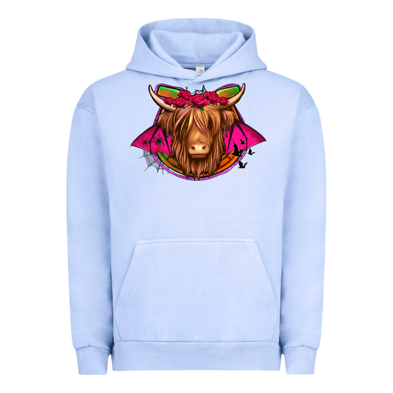 Halloween Highland Cow Horseshoe Urban Hoodie by Jasminsmagicworld | Teevron