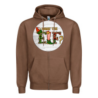 Chestnut What The Elf Christmas Zipper Hoodie - RanaPortraitStore
