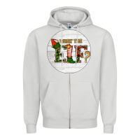 Dove Grey What The Elf Christmas Zipper Hoodie - RanaPortraitStore