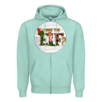 Seafoam What The Elf Christmas Zipper Hoodie - RanaPortraitStore