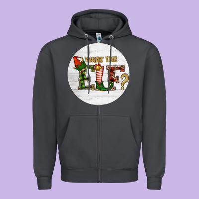 Zipper Hoodie What The Elf Christmas