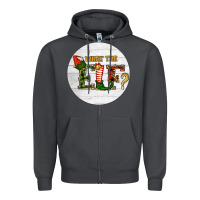 Smoke What The Elf Christmas Zipper Hoodie - RanaPortraitStore