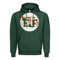 Sports Green What The Elf Christmas Zipper Hoodie - RanaPortraitStore