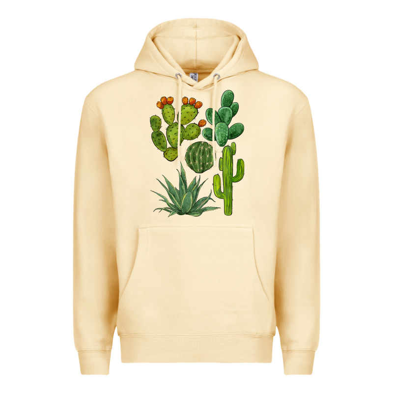 Watercolor Cactus Bundle Preview Premium Hoodie by BarkalooDesign | Teevron
