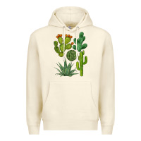 Sandshell watercolor cactus bundle preview Premium Hoodie - BarkalooDesign