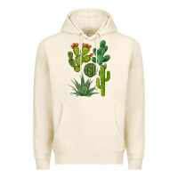 Tofu watercolor cactus bundle preview Premium Hoodie - BarkalooDesign