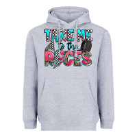 Heather Grey take me to the races Heavyweight Hoodie - Zillion Design Studio