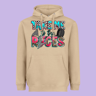 Take Me To The Races Heavyweight Hoodie Designed By Zillion Design Studio