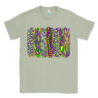 Matcha Mardi Gras Leopard Beads Brushstrokes Classic Tee - RanaPortraitStore