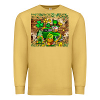 Antique Gold St. Patrick's Day gnomies truck tumbler Premium Sweatshirt - Neo Western
