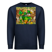 Navy St. Patrick's Day gnomies truck tumbler Premium Sweatshirt - Neo Western