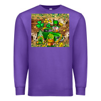 Purple St. Patrick's Day gnomies truck tumbler Premium Sweatshirt - Neo Western