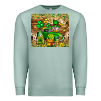 Seafoam St. Patrick's Day gnomies truck tumbler Premium Sweatshirt - Neo Western