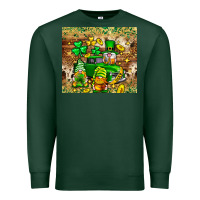Sports Green St. Patrick's Day gnomies truck tumbler Premium Sweatshirt - Neo Western