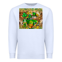 White St. Patrick's Day gnomies truck tumbler Premium Sweatshirt - Neo Western