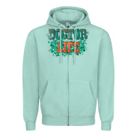 Seafoam doctor life Zipper Hoodie - texasbilliewilder