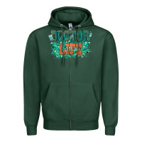 Sports Green doctor life Zipper Hoodie - texasbilliewilder