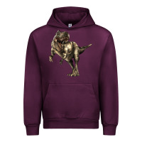 Mauve Wine Tyrannosaurus T rex Urban Hoodie - LillyAllenDesigns