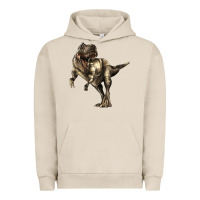 Pigment French Oak Tyrannosaurus T rex Urban Hoodie - LillyAllenDesigns