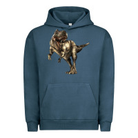 Pigment Midnight Navy Tyrannosaurus T rex Urban Hoodie - LillyAllenDesigns