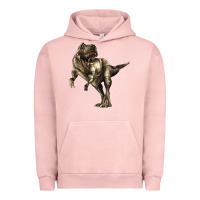 Pigment Salmon Tyrannosaurus T rex Urban Hoodie - LillyAllenDesigns