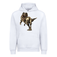 White Tyrannosaurus T rex Urban Hoodie - LillyAllenDesigns