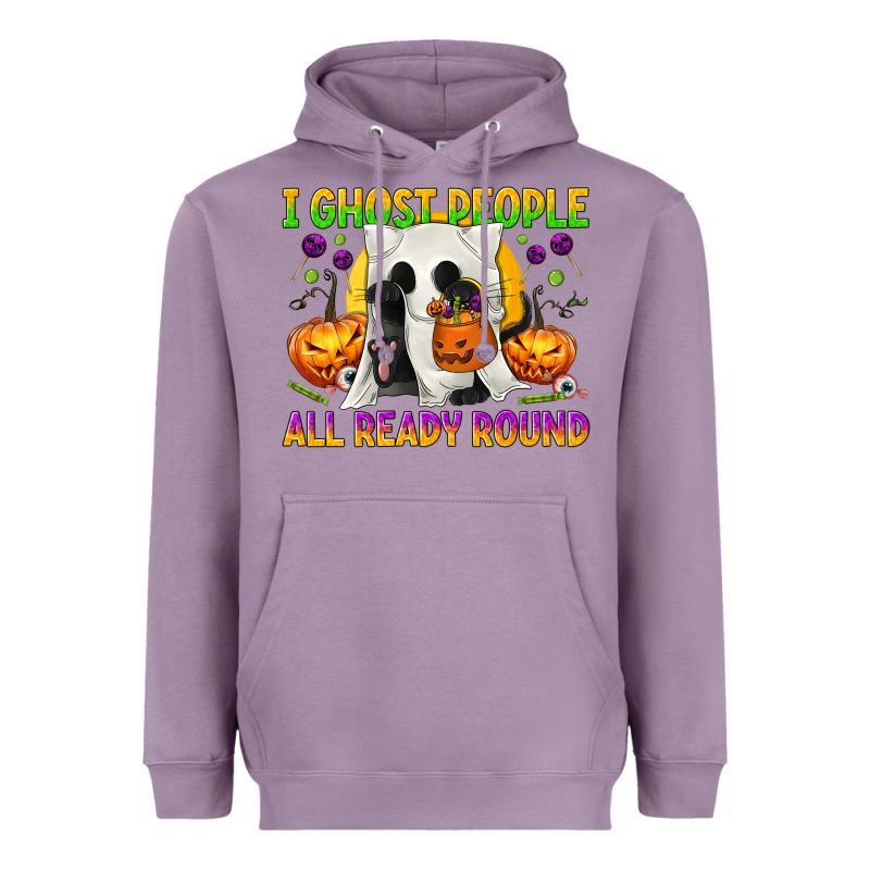 I Ghost People All Ready Round Heavyweight Hoodie by texasbilliewilder | Teevron