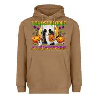 Toasted Coconut I Ghost People All Ready Round Heavyweight Hoodie - texasbilliewilder