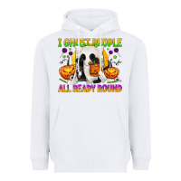 White I Ghost People All Ready Round Heavyweight Hoodie - texasbilliewilder