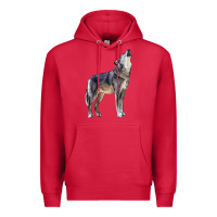 Cardinal wolf Premium Hoodie - LillyAllenDesigns