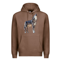 Chestnut wolf Premium Hoodie - LillyAllenDesigns