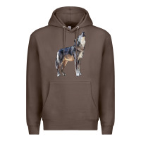 Coffee wolf Premium Hoodie - LillyAllenDesigns