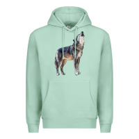 Seafoam wolf Premium Hoodie - LillyAllenDesigns