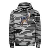 Slate Camo wolf Premium Hoodie - LillyAllenDesigns