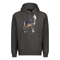 Smoke wolf Premium Hoodie - LillyAllenDesigns