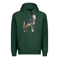 Sports Green wolf Premium Hoodie - LillyAllenDesigns