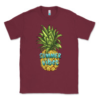 Burgundy summer vibes pineapple Classic Tee - BarkalooDesign
