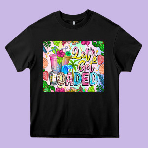 Lets Get Loaded Mouse Pad Heavy Core Tee Designed By Cowhidedigitalart
