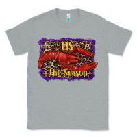 Heather Grey Mardi Gras Tis The Season Lobster Classic Tee - RanaPortraitStore