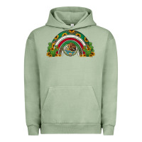 Pigment Oil Green mexican flag cactus and sunflowers rainbow Urban Hoodie - Jasminsmagicworld